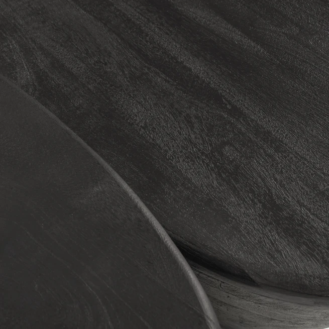 Salontafel Mila Mangohout Zwart - 70x53cm - Afbeelding 4