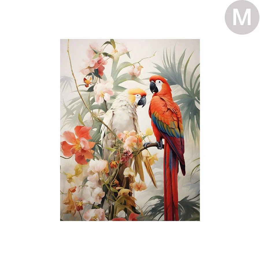 Wandkleed Lovebirds - zelf samenstellen - Afbeelding 2