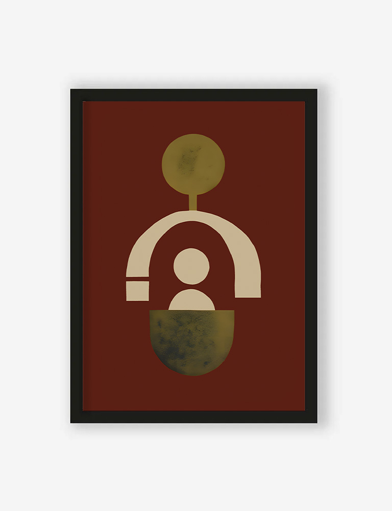 Art Print Forma 2 Red - zelf samenstellen - Afbeelding 2