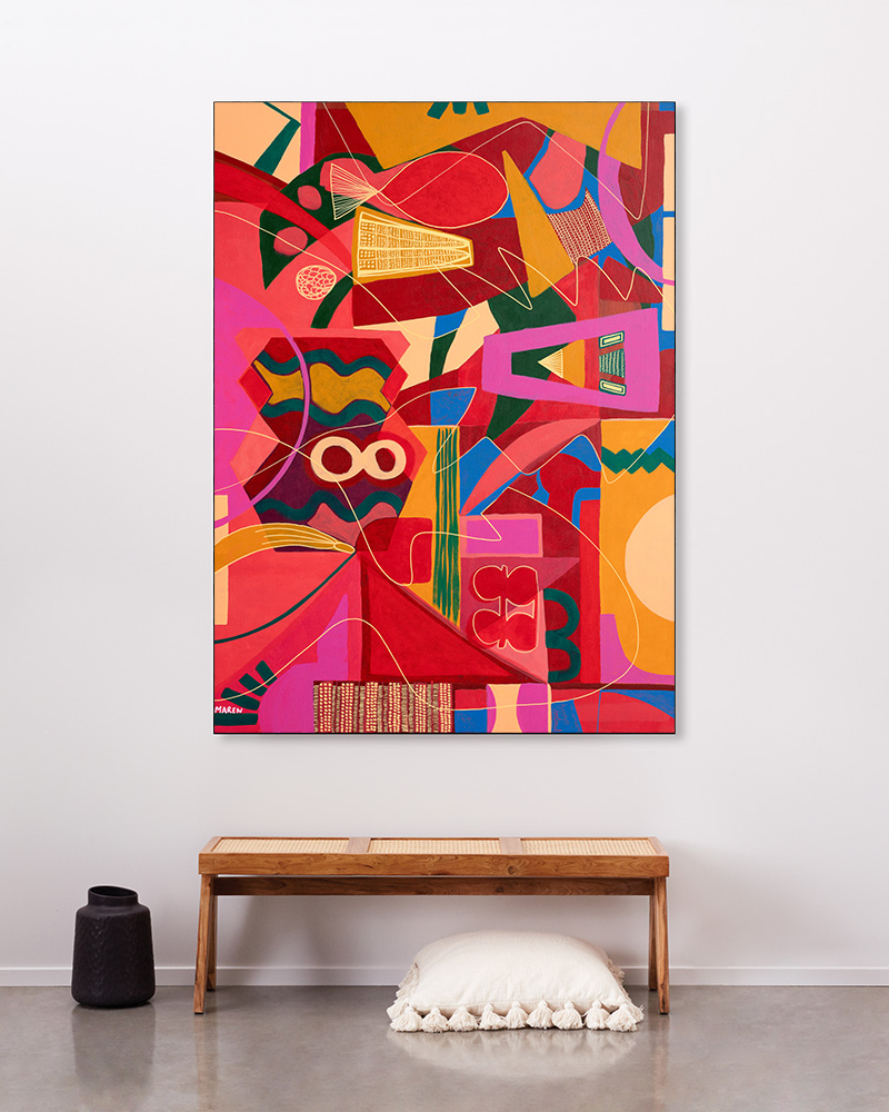 Wandkleed Una noche de Jazz - zelf samenstellen