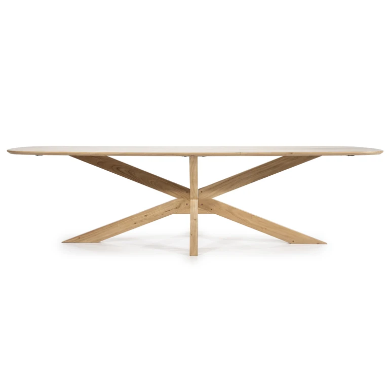 Eettafel Nikki Acaciahout 200 x 100 cm - Naturel - Afbeelding 2