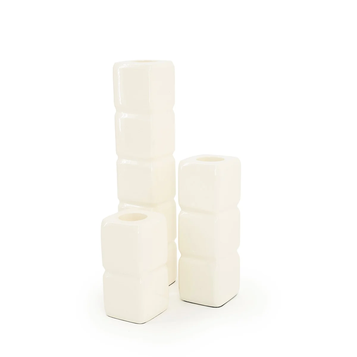 Kaarshouder Cube set van 3 stuks - Beige - Afbeelding 5