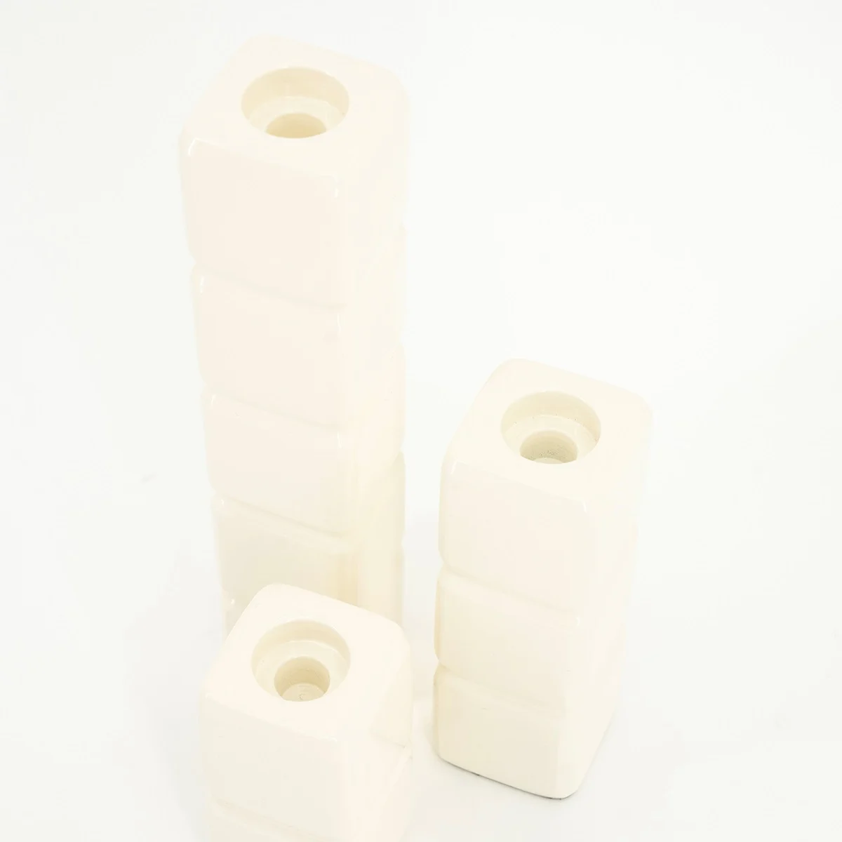 Kaarshouder Cube set van 3 stuks - Beige - Afbeelding 4