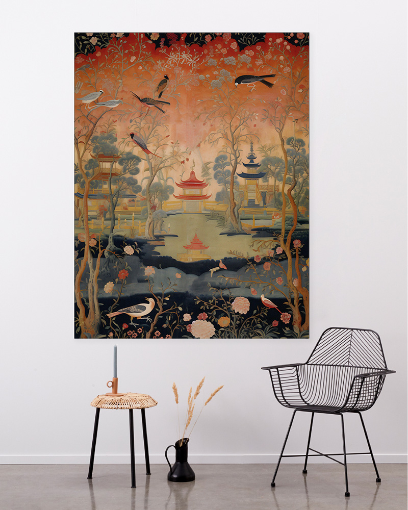 Wandkleed Oriental Night - zelf samenstellen