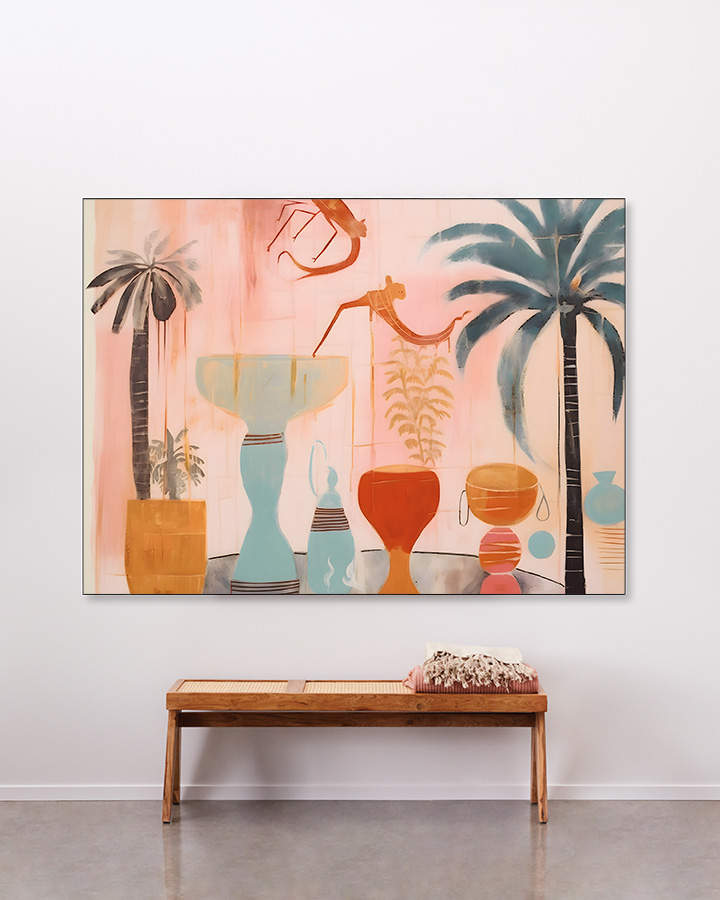 Wandkleed Tunesian Samba - zelf samenstellen