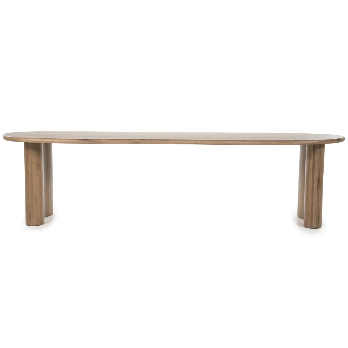 Organische Eettafel Josh 250 x 110 cm- kleur Bruin - Afbeelding 2