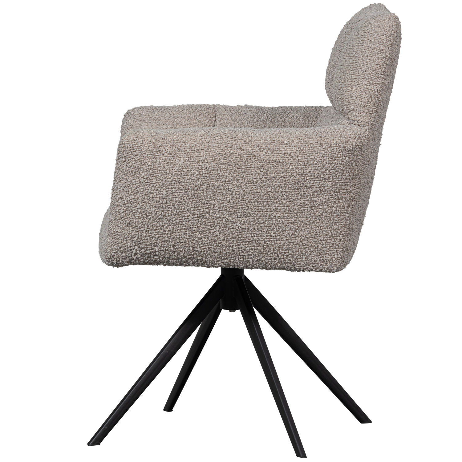 Draaibare Vinny met armleuning Bouclé - Zand - Afbeelding 5