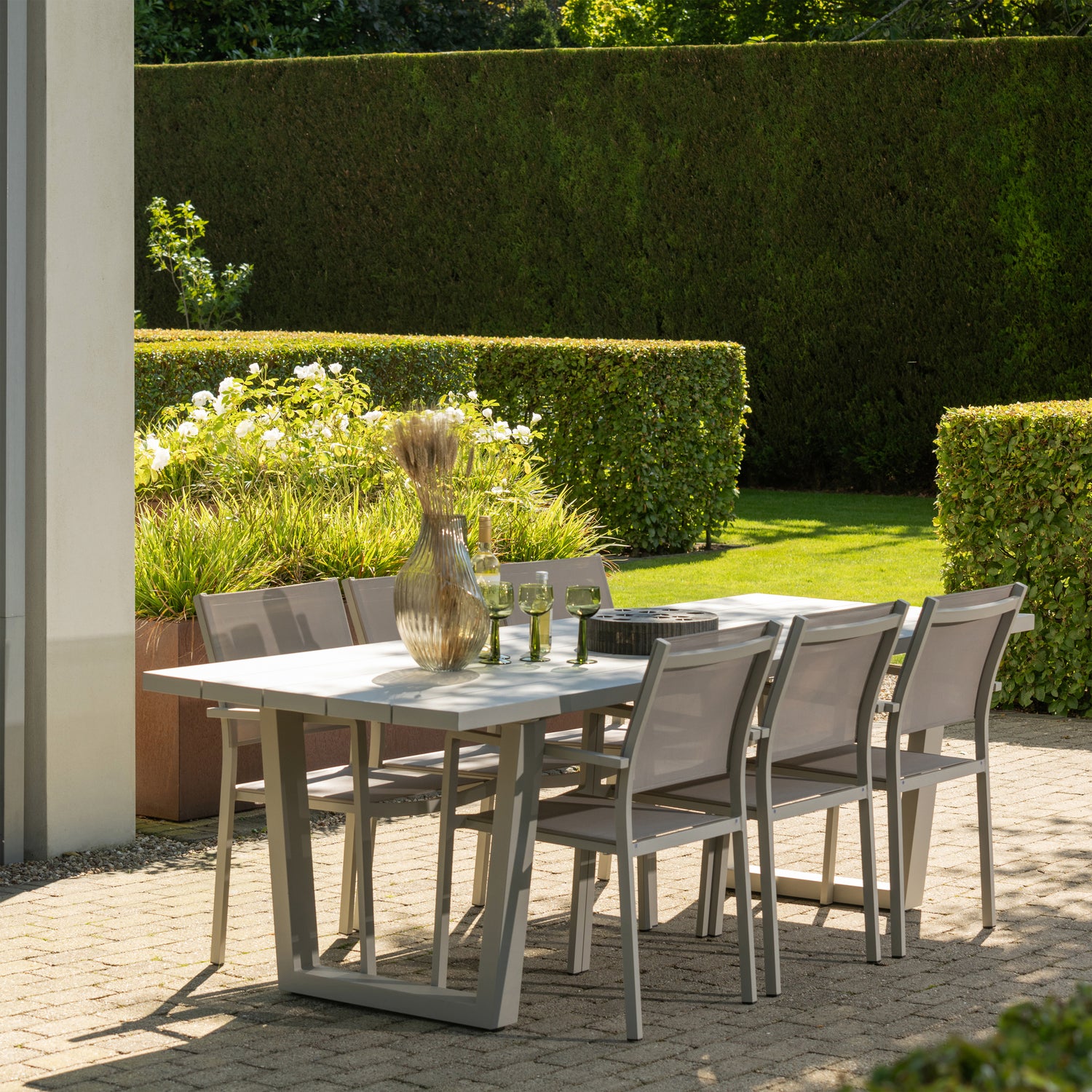 Tuinstoel Fowl Aluminium Textileen - Zand - Afbeelding 2