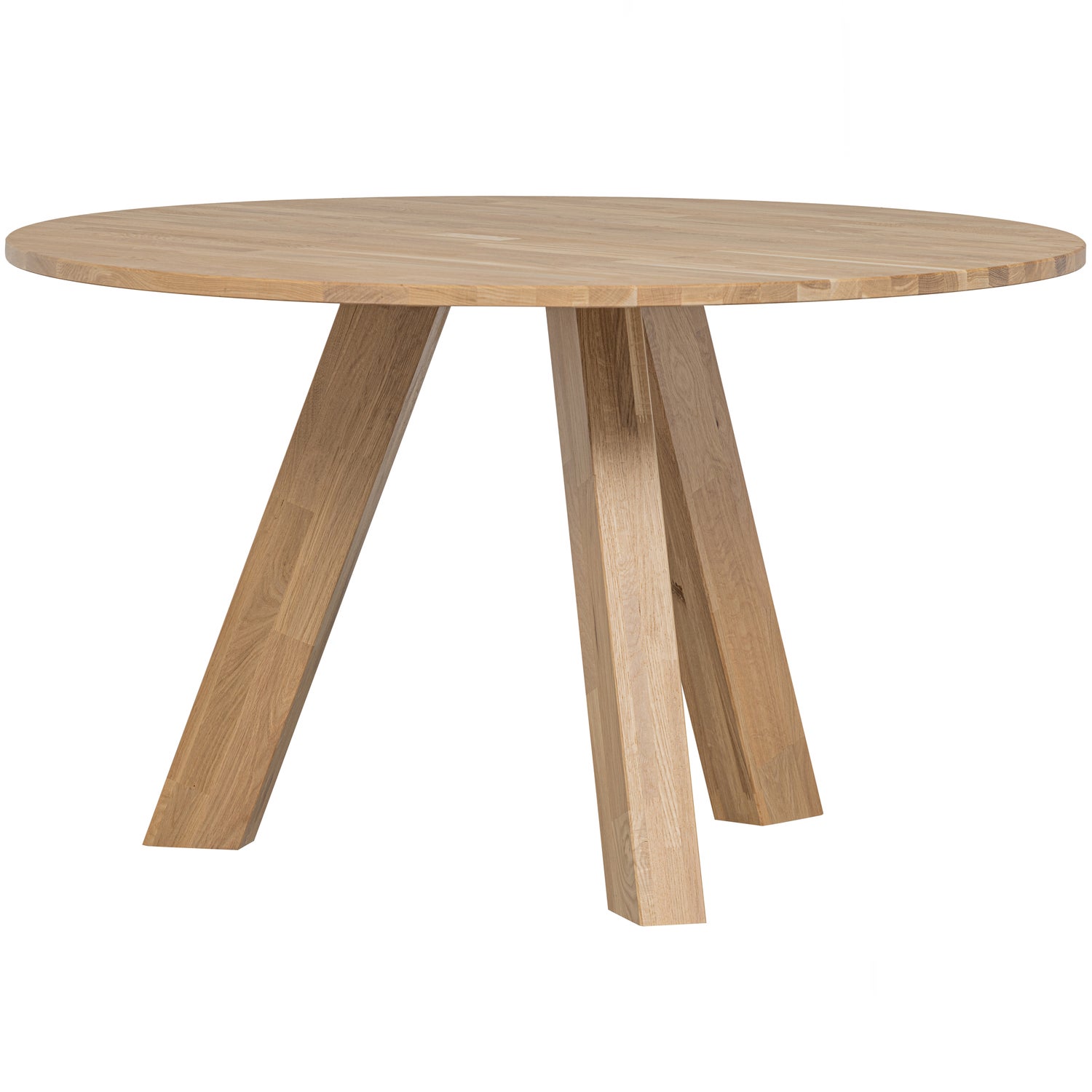 Ronde Eettafel Rhonda Eikenhout Ø129 cm - Naturel