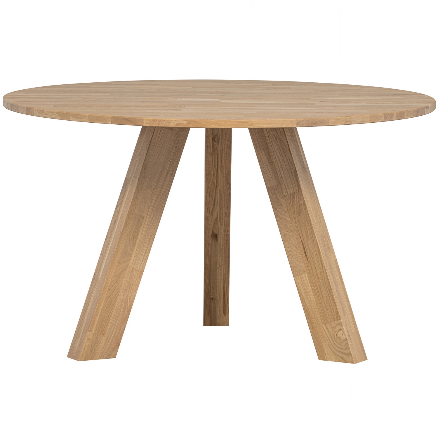 Ronde Eettafel Rhonda Eikenhout Ø129 cm - Naturel - Afbeelding 4