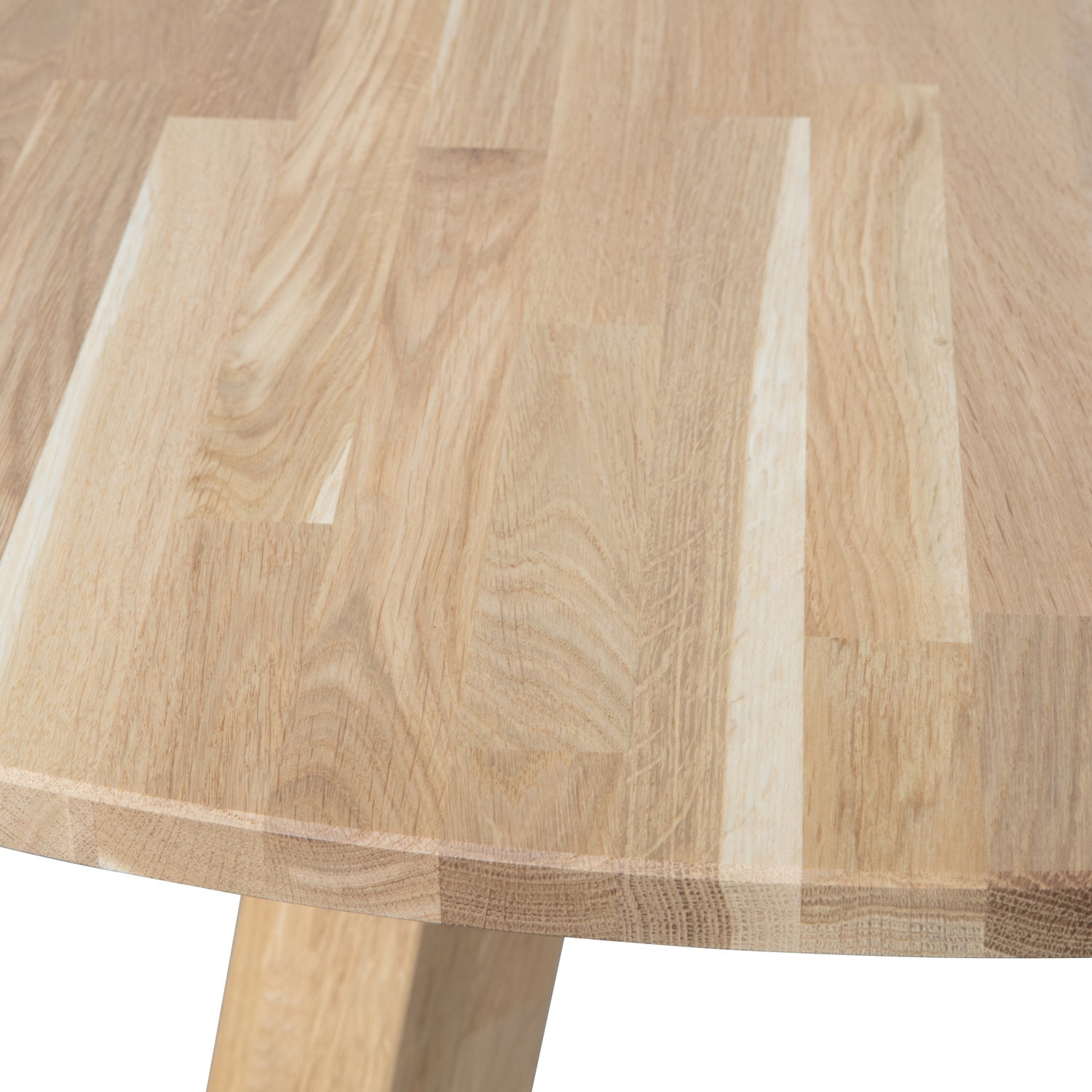 Ronde Eettafel Rhonda Eikenhout Ø129 cm - Naturel - Afbeelding 5