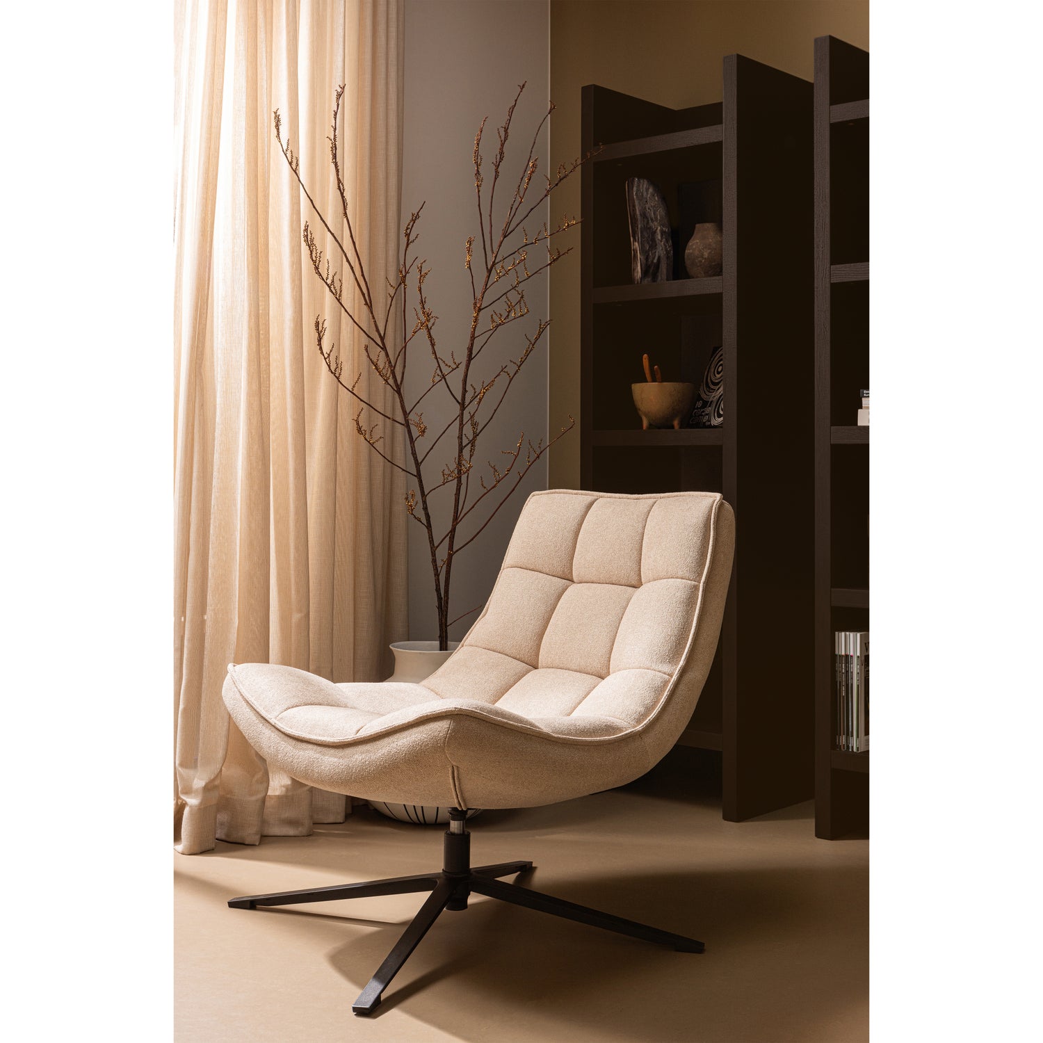 Draaibare Fauteuil Maudi - Naturel - Afbeelding 9