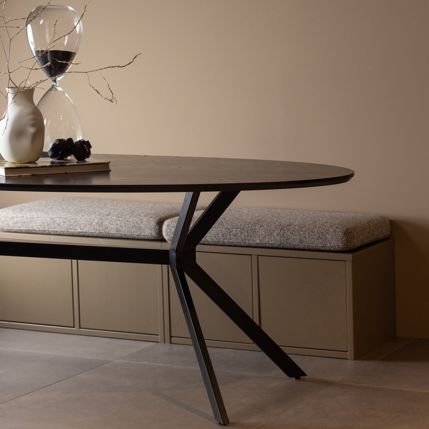 Opbergbank Turner 80 cm kleur Mud - Afbeelding 2