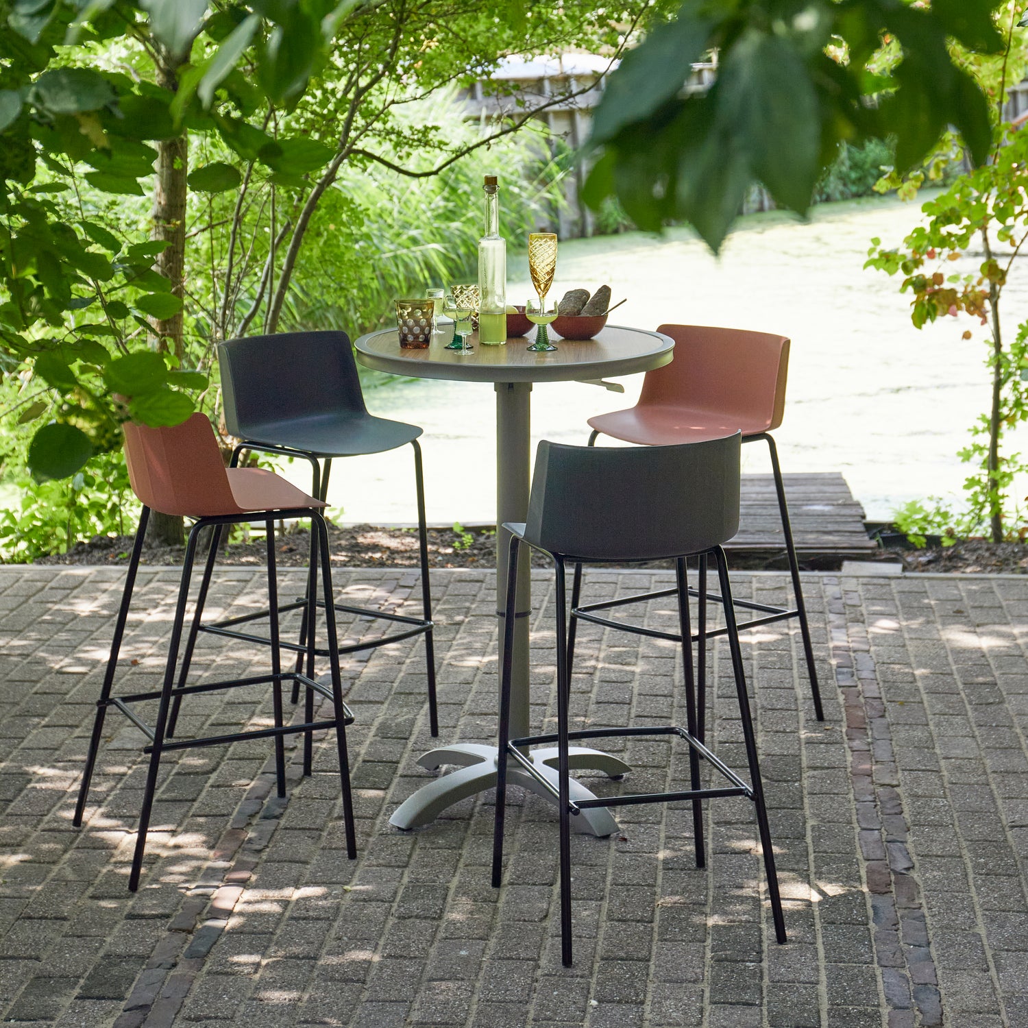 Ronde Bartafel Jeppe In hoogte verstelbaar 70cm - Afbeelding 2