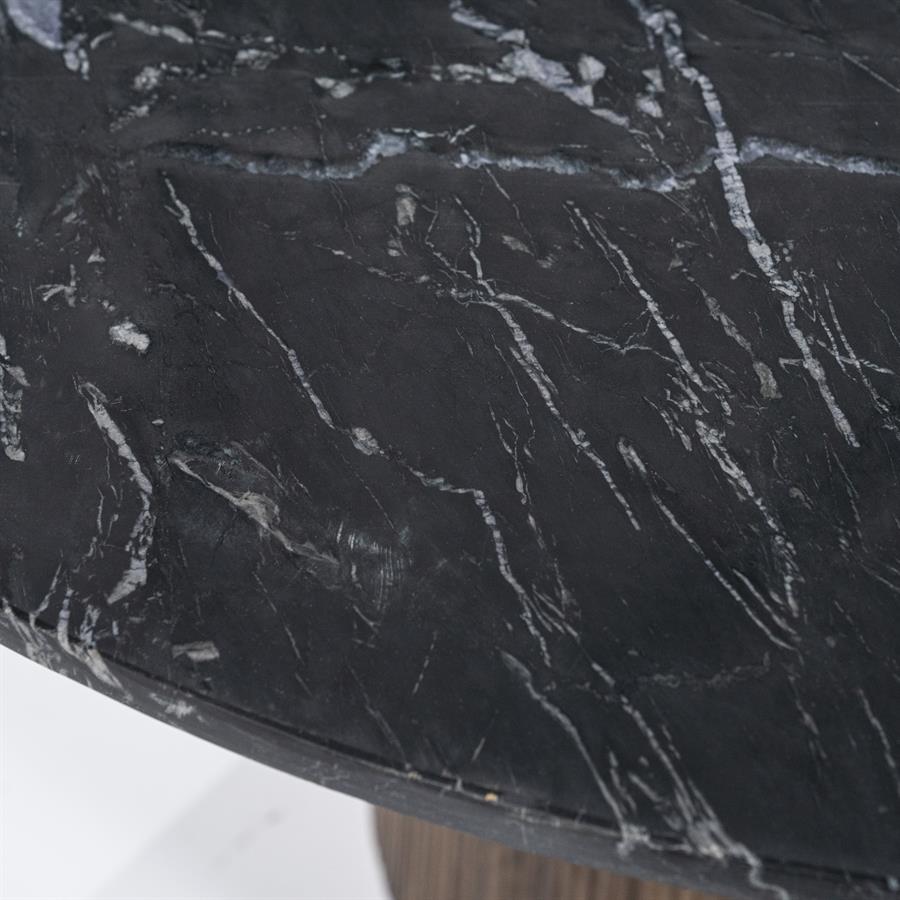 Ovale Salontafel Maxim Mangohout en Marmer 120 x 70 cm - Afbeelding 15