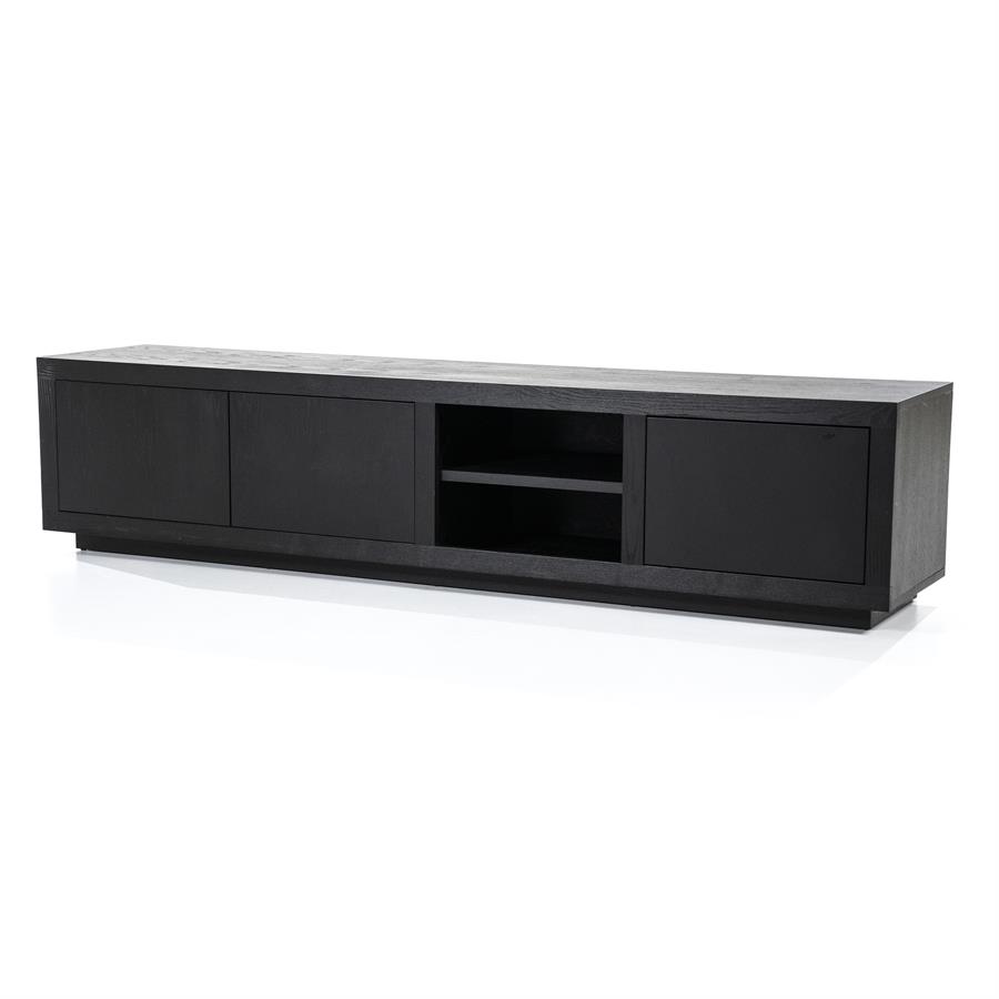 TV-meubel Helsinki Eikenhout 200 cm - Zwart - Afbeelding 14