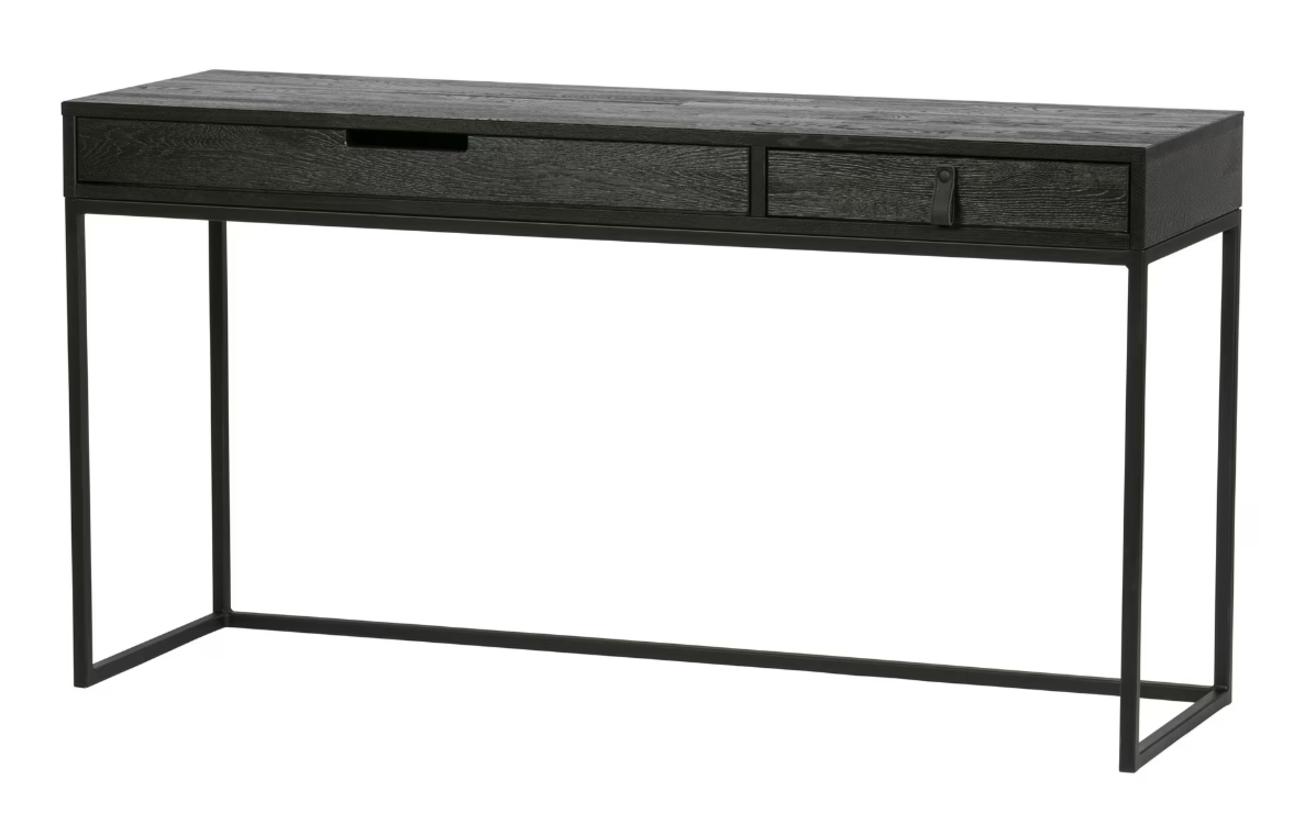 Bureau Silas 140 x 44cm, kleur Zwart