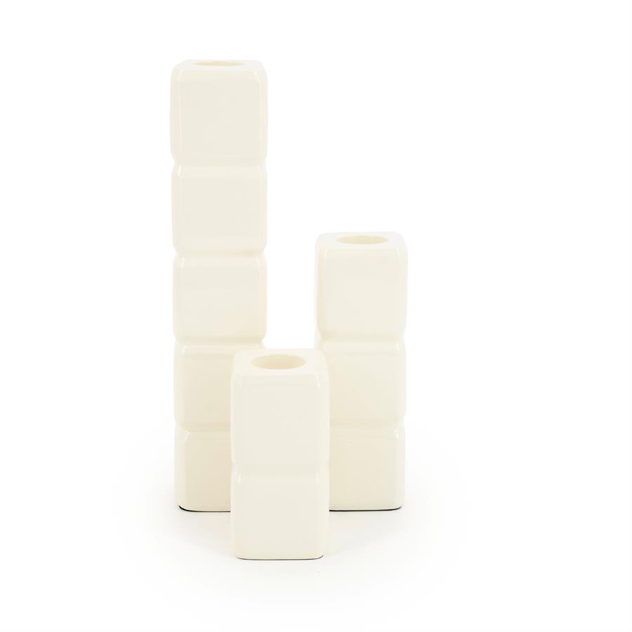 Kaarshouder Cube set van 3 stuks - Beige - Afbeelding 7