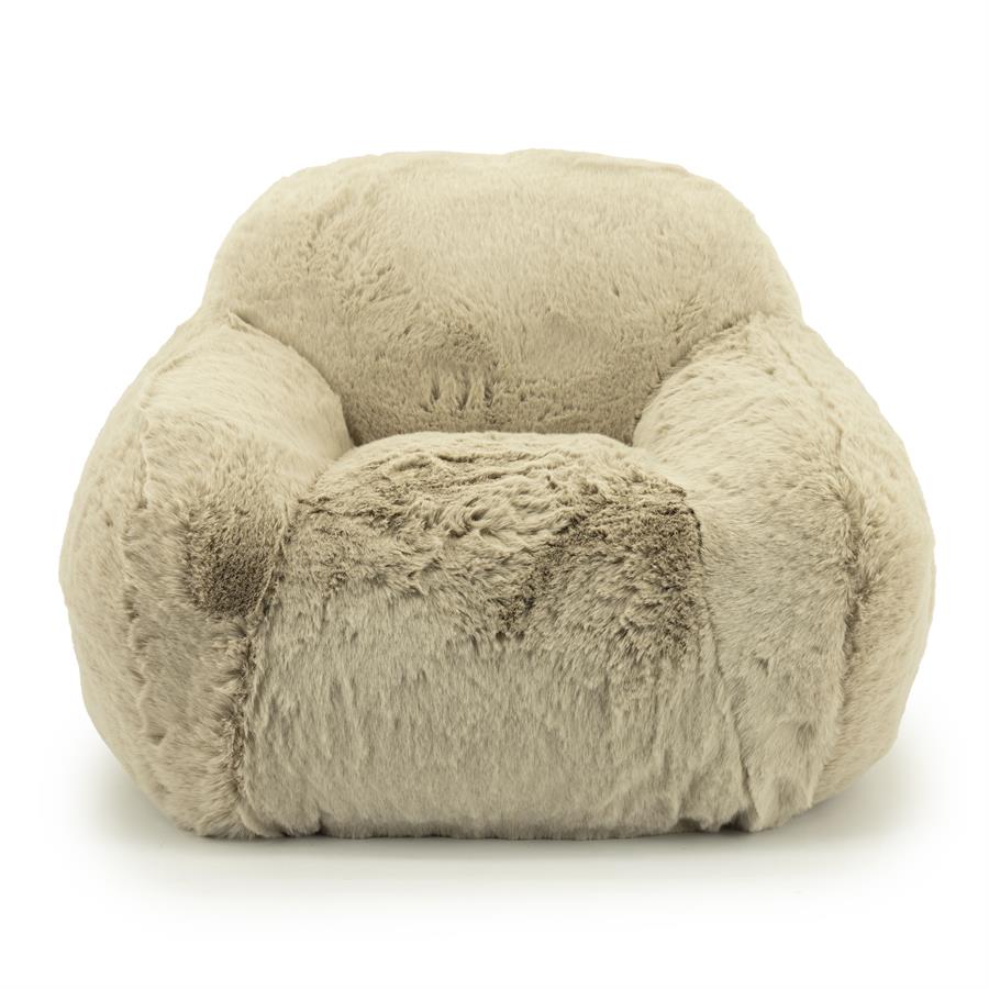 Kinderfauteuil Hug Fluffy - Taupe - Afbeelding 6