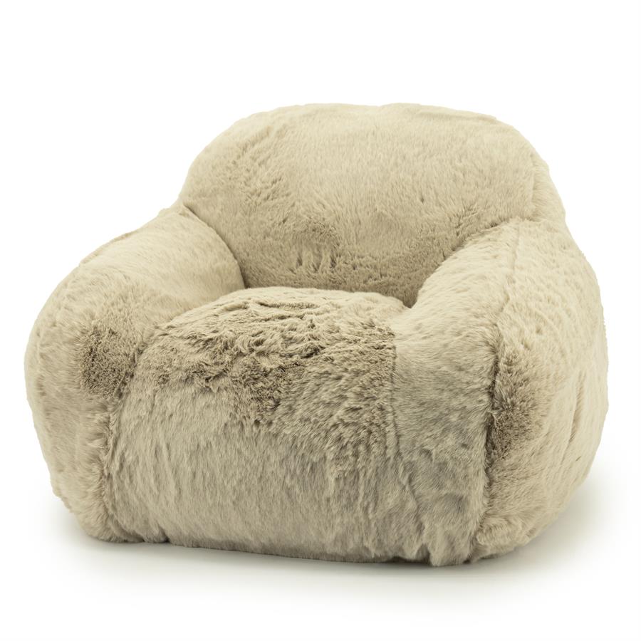 Kinderfauteuil Hug Fluffy - Taupe - Afbeelding 7