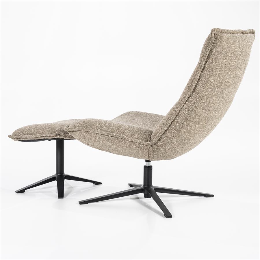 Fauteuil Marcus met voetenbank- licht grijs Baquer - Afbeelding 27