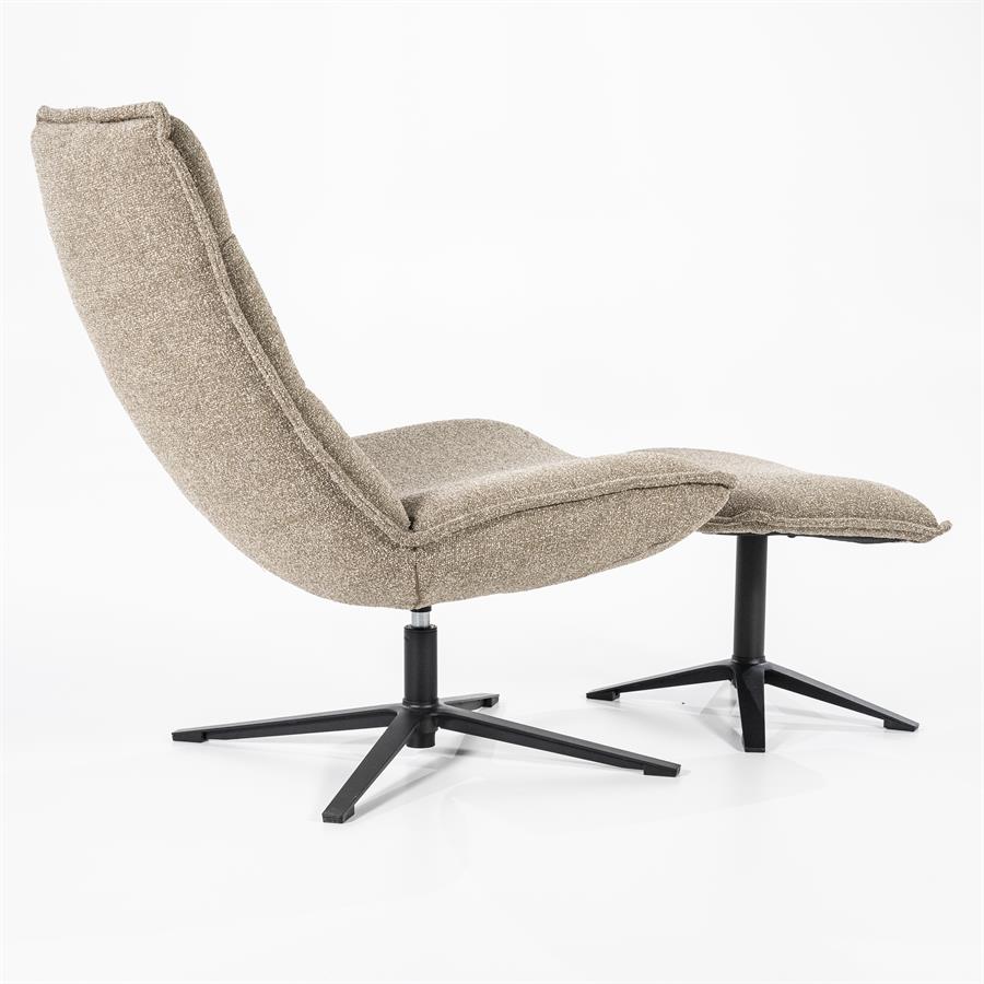 Fauteuil Marcus met voetenbank- licht grijs Baquer - Afbeelding 31