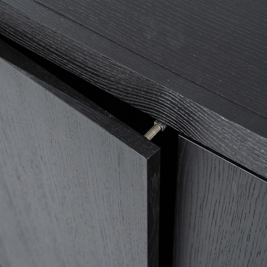 TV-meubel Helsinki Eikenhout 200 cm - Zwart - Afbeelding 29