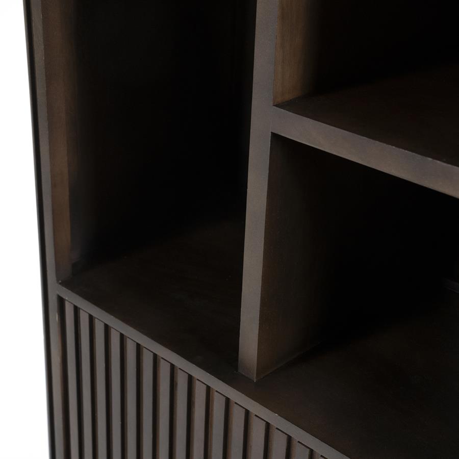 Boekenkast Remi Mangohout en Metaal 200 x 96 cm - Bruin - Afbeelding 44