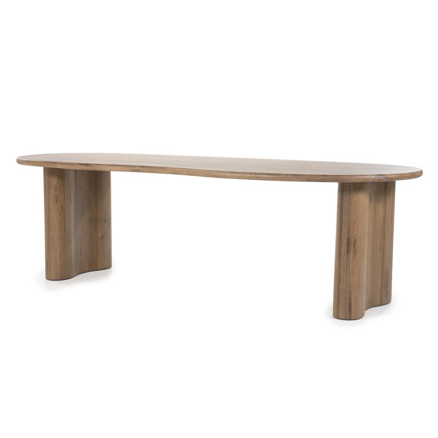Organische Eettafel Josh 250 x 110 cm- kleur Bruin - Afbeelding 14
