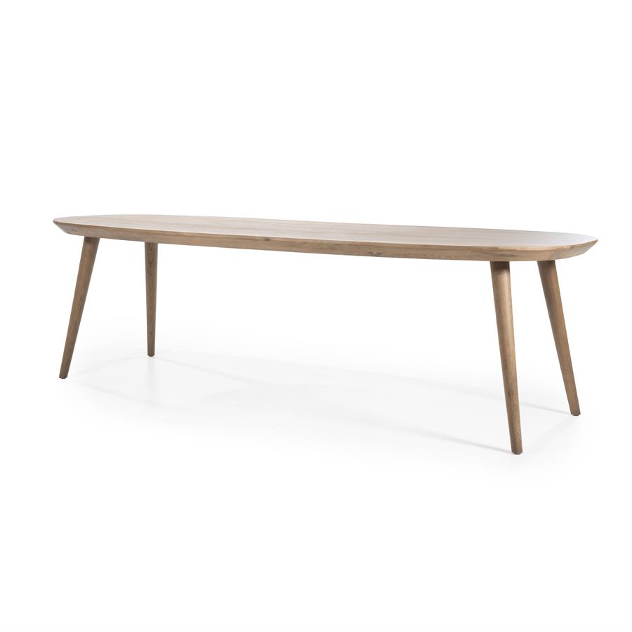 Deens Ovale Eettafel Elijah 260 x 100cm - kleur Bruin - Afbeelding 15