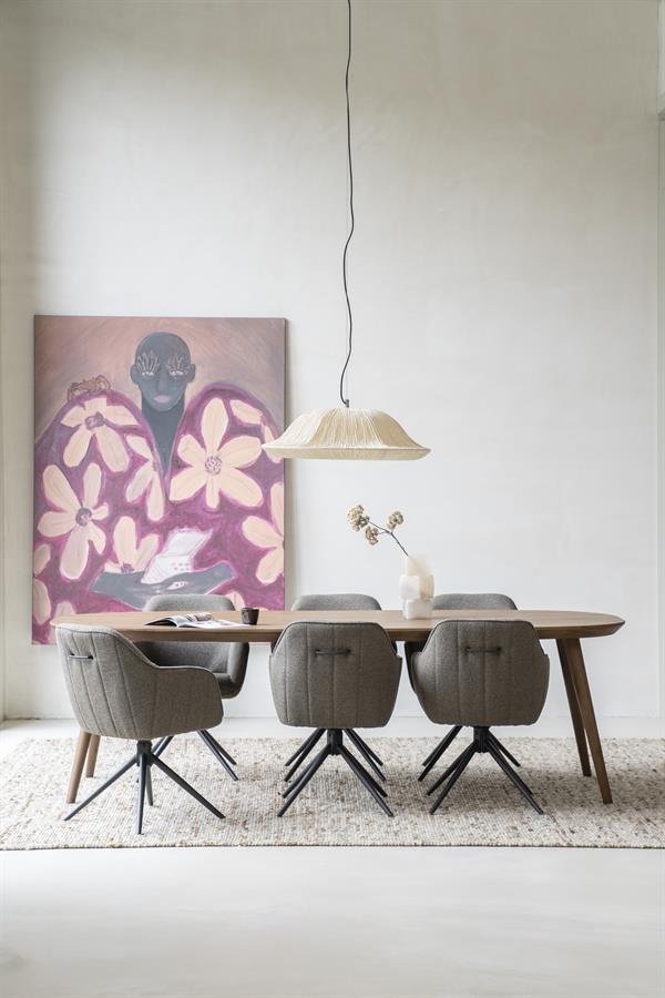 Deens Ovale Eettafel Elijah 260 x 100cm - kleur Bruin - Afbeelding 20