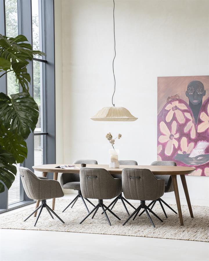 Deens Ovale Eettafel Elijah 260 x 100cm - kleur Bruin - Afbeelding 21