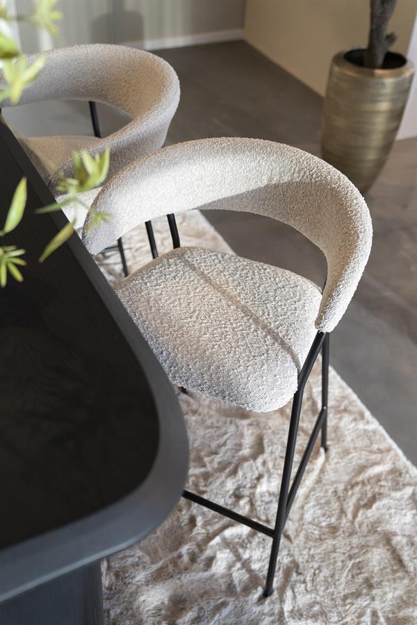 Barkruk Luka Bouclé - beige (zithoogte 68cm) - Afbeelding 32