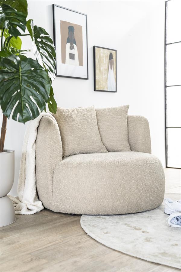 Fauteuil Louis Bouclé - Beige - Afbeelding 27