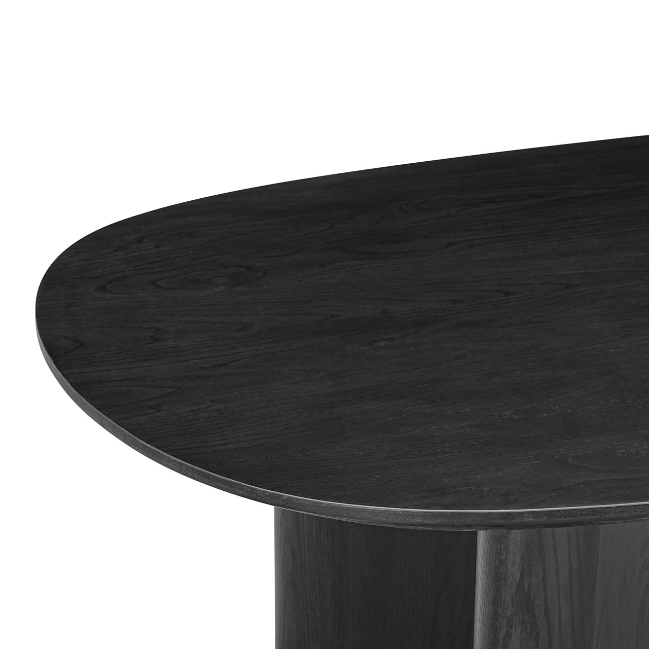 Ovale Eettafel Durban 300 x 100 cm met verstelbare poten Eiken - Zwart - Afbeelding 10