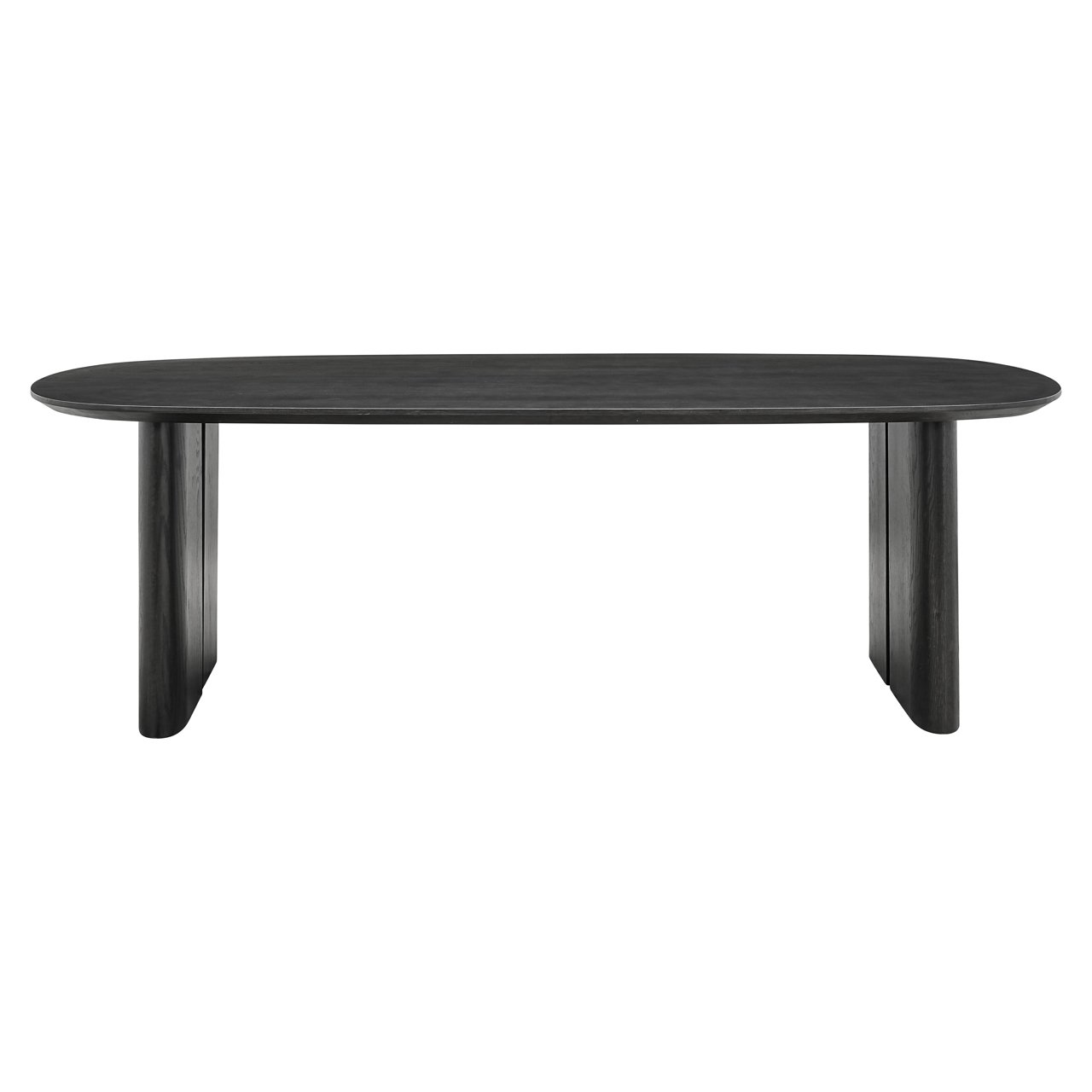 Ovale Eettafel Durban 300 x 100 cm met verstelbare poten Eiken - Zwart - Afbeelding 12