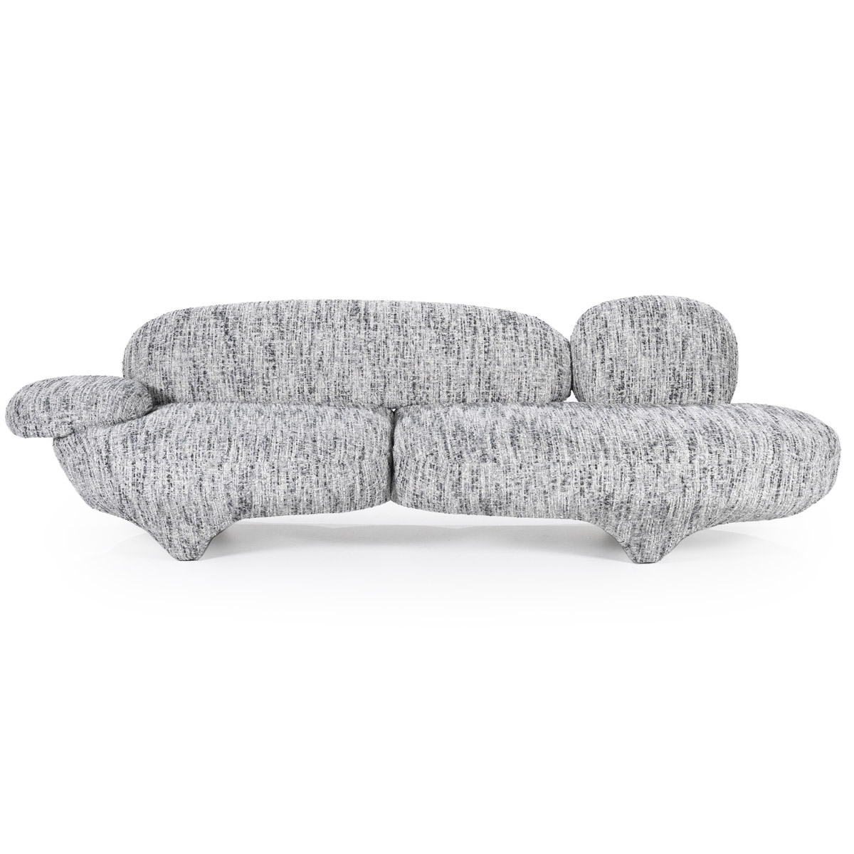 Organische Bank Jayden Grijs - 265cm - Afbeelding 9