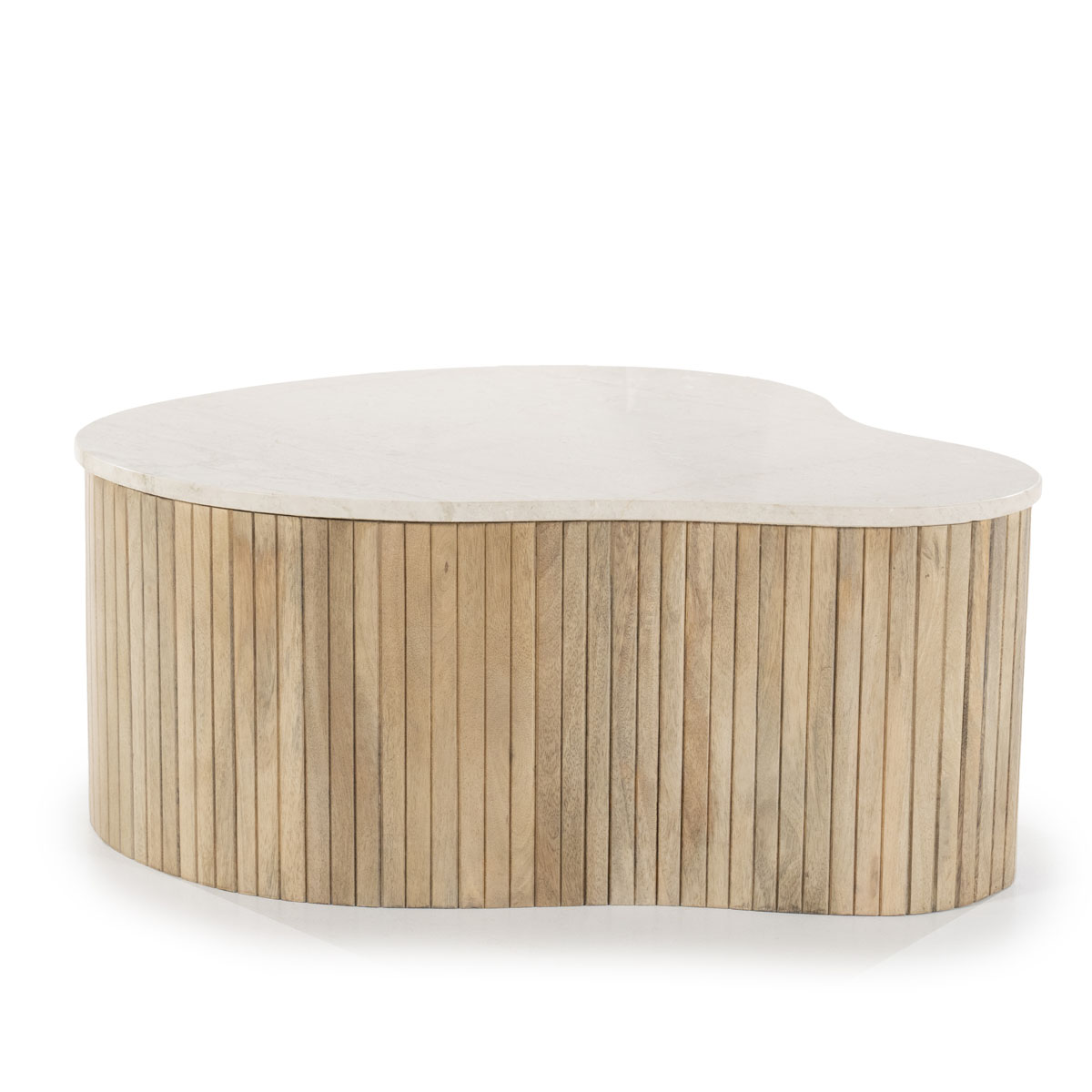 Salontafel Kira Medium Mangohout en Marmer - Afbeelding 6