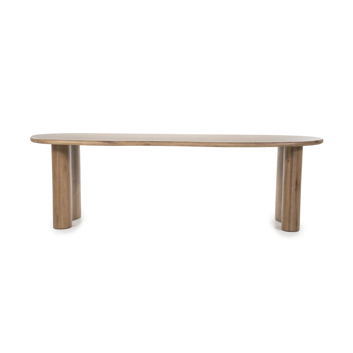 Organische Eettafel Josh 250 x 110 cm- kleur Bruin - Afbeelding 12