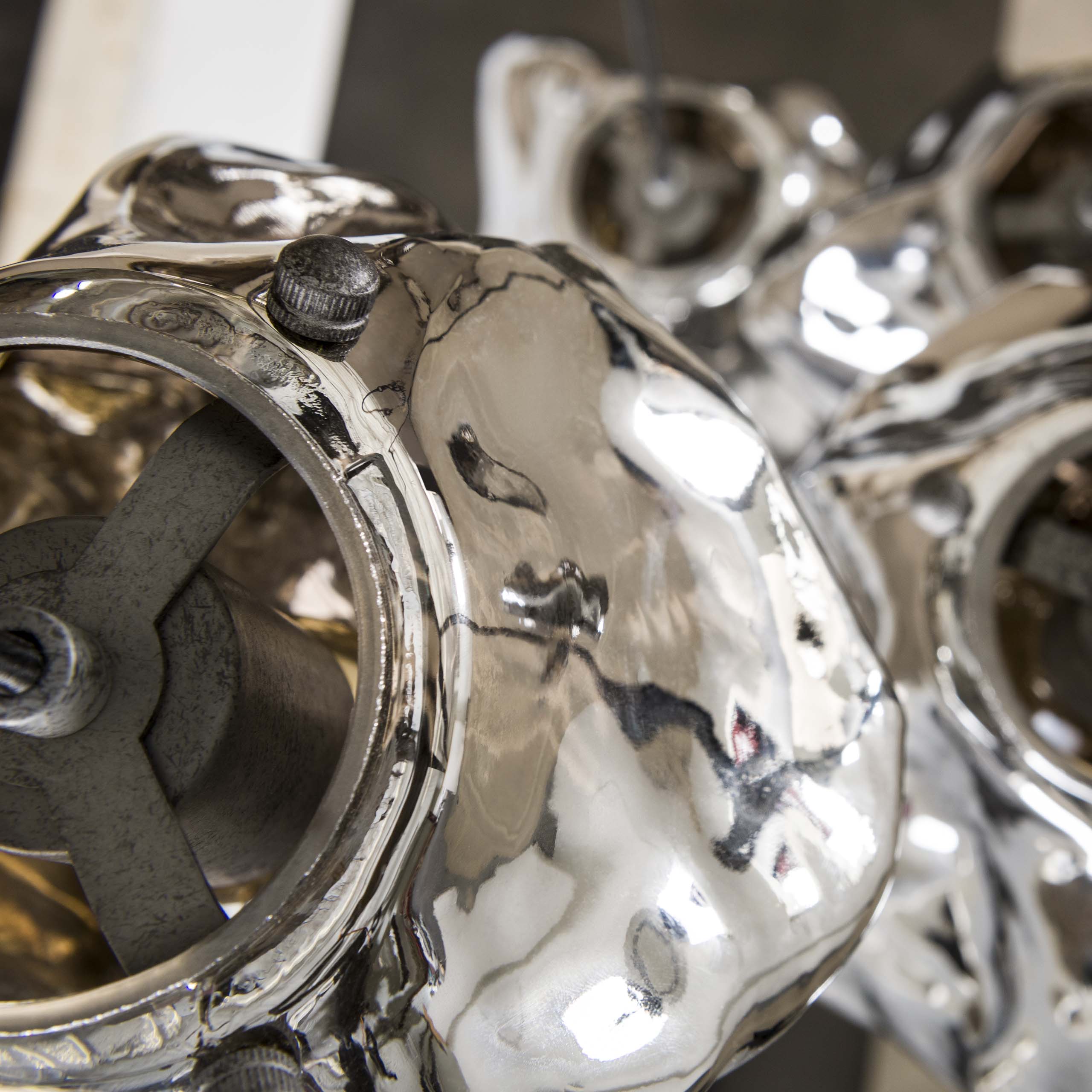 Hanglamp Rock Getrapt met 5 lampen Chromed Glass - Afbeelding 4