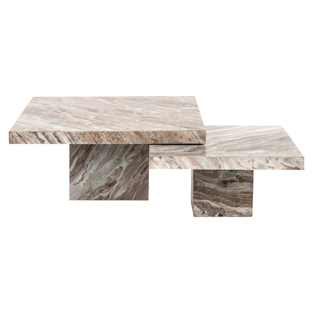 Salontafel Rashford Blush beige (Set van 2 stuks) - Afbeelding 2