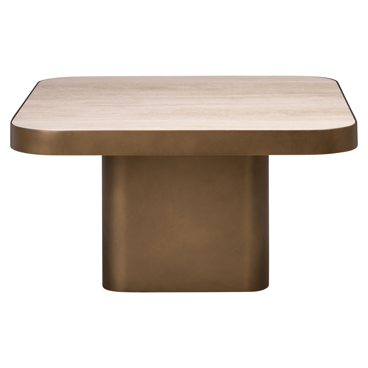 Vierkante Salontafel Claridge Keramiek - Beige 70x70cm - Afbeelding 3