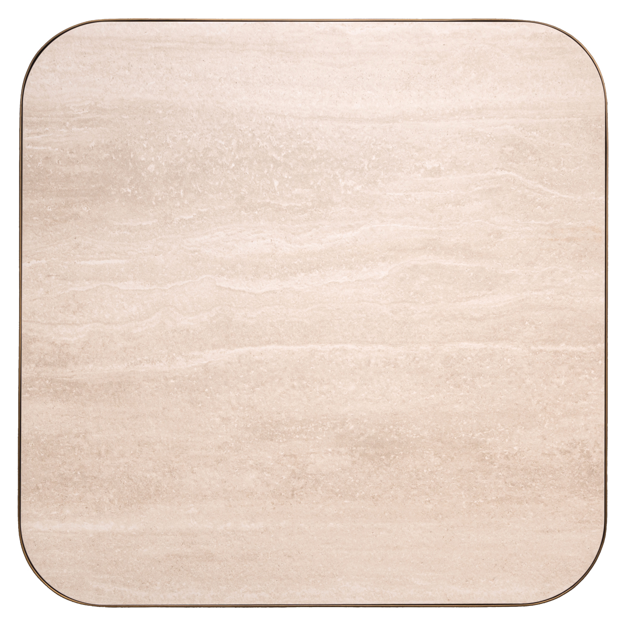 Vierkante Salontafel Claridge Keramiek - Beige 70x70cm - Afbeelding 5